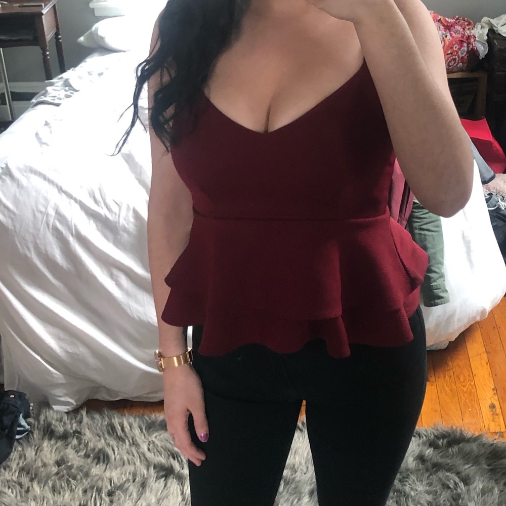 Ruffled tank top